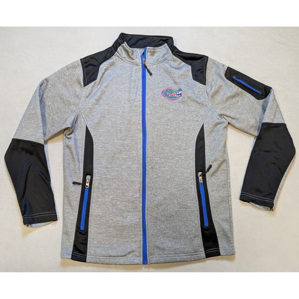Florida Gators Jacket Mens XL Gray Colosseum Windbreaker Performance Fleece Zip